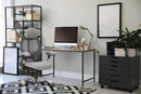 Grey Nautilus Designs Ergo ergonomic high back executive mesh chair with adjustable headrest and lumbar support.