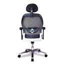 Nautilus Designs Hermes high back mesh executive chair with adjustable lumbar support and ergonomic design.