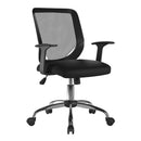 Black Ranger Mesh Back Task Operator Chair by Nautilus Designs with adjustable armrests and ergonomic design.