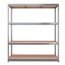 Nautilus Designs RB Boss 4-tier shelving unit with galvanised steel frame and MDF shelves, 1800x1600x600mm, 300kg UDL capacity