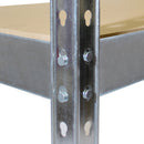 RB Boss FastLok 4 x Tier Shelving Unit With Galvanised Steel Frame & MDF Shelves - 1800x900x400mm 300kg UDL - NWOF