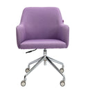 Nautilus Designs Girona fabric medium back armchair with castors and glides, showcasing a stylish, comfortable seating option.