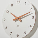 Orbit Wall Clock 300mm - Walnut & White