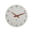 Orbit Wall Clock 300mm - Walnut & White