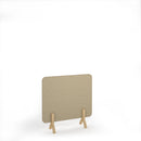 Plain Acoustic Floor Standing Screen With Wooden Legs - NWOF