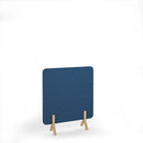 Plain Acoustic Floor Standing Screen With Wooden Legs - NWOF