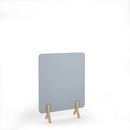 Plain Acoustic Floor Standing Screen With Wooden Legs - NWOF