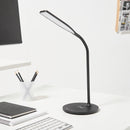 Portia LED Desk Lamp With Wireless QI Charger - Black