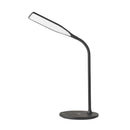 Portia LED Desk Lamp With Wireless QI Charger - Black