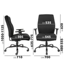 Porter Bariatric Operator Chair With Black Fabric Seat And Back - NWOF