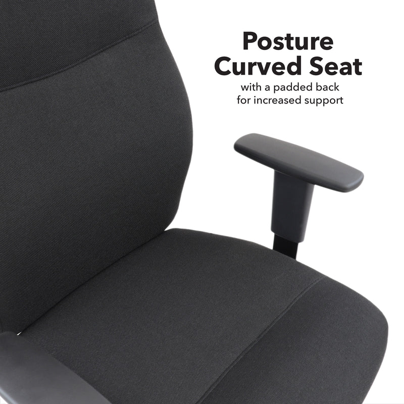 Porter Bariatric Operator Chair With Black Fabric Seat And Back - NWOF