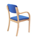 Prague Wooden Conference Chair With Arms