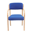 Prague Wooden Conference Chair With Arms