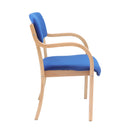 Prague Wooden Conference Chair With Arms