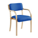 Prague Wooden Conference Chair With Arms