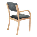 Prague Wooden Conference Chair With Arms