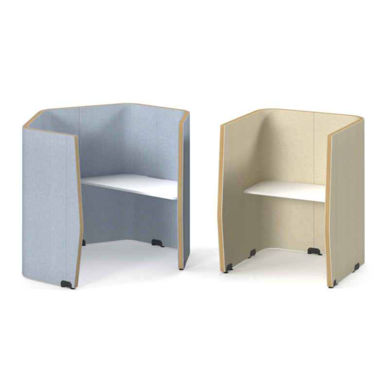 Priva Study Angular Workstation Pod 1500mm High - NWOF