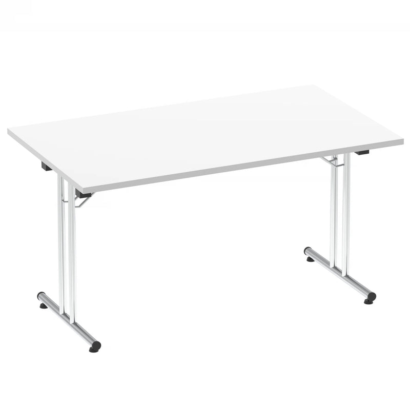 Impulse Folding Rectangular Table - White