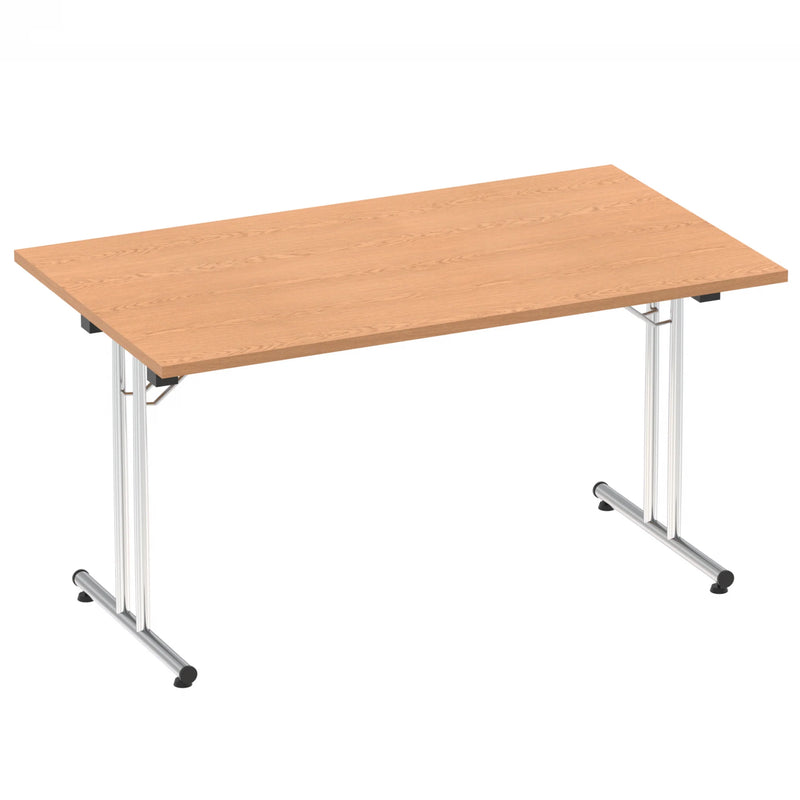 Impulse Folding Rectangular Table - Oak