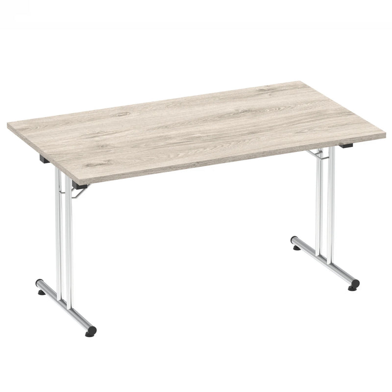 Impulse Folding Rectangular Table - Grey Oak