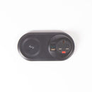 Pixel Arc In-Surface Power Module 1 x UK Socket, 1 x TUF (A&C) USB Connectors And 10W Wireless Charger - Black - NWOF