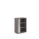 Universal Single Door Tambour Cupboard - Grey Oak - NWOF