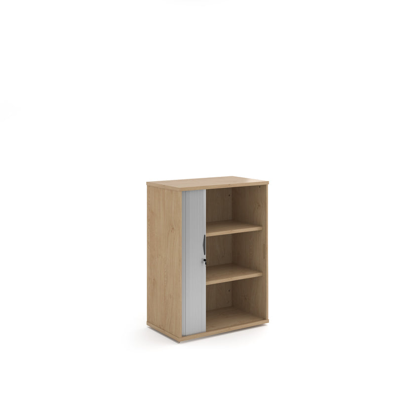 Universal Single Door Tambour Cupboard - Kendal Oak