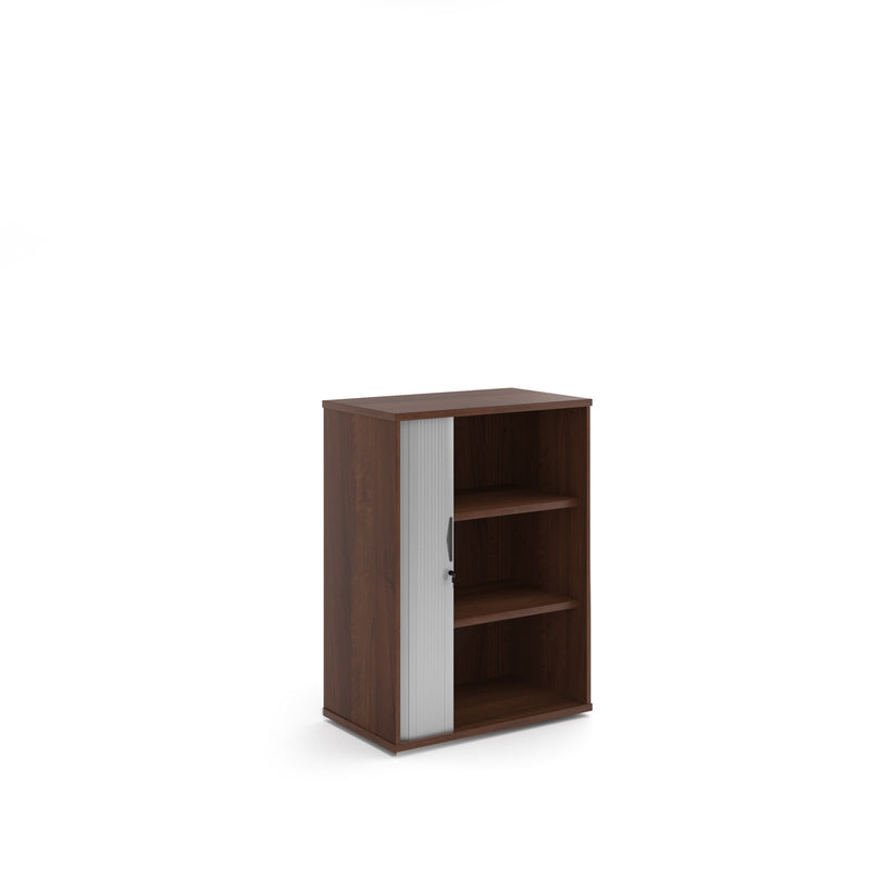 Universal Single Door Tambour Cupboard - Walnut