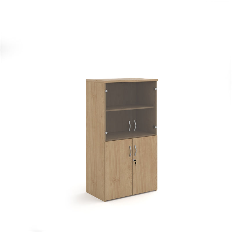 Universal Combination Unit With Glass Upper Doors - Kendal Oak