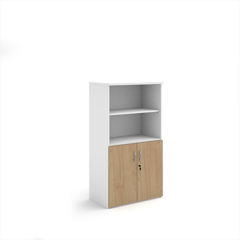 Duo Combination Unit With Open Top - White/Kendal Oak
