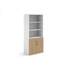 Duo Combination Unit With Open Top - White/Kendal Oak - NWOF