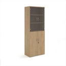 Universal Combination Unit With Glass Upper Doors - Kendal Oak - NWOF