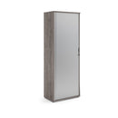 Universal Single Door Tambour Cupboard - Grey Oak - NWOF
