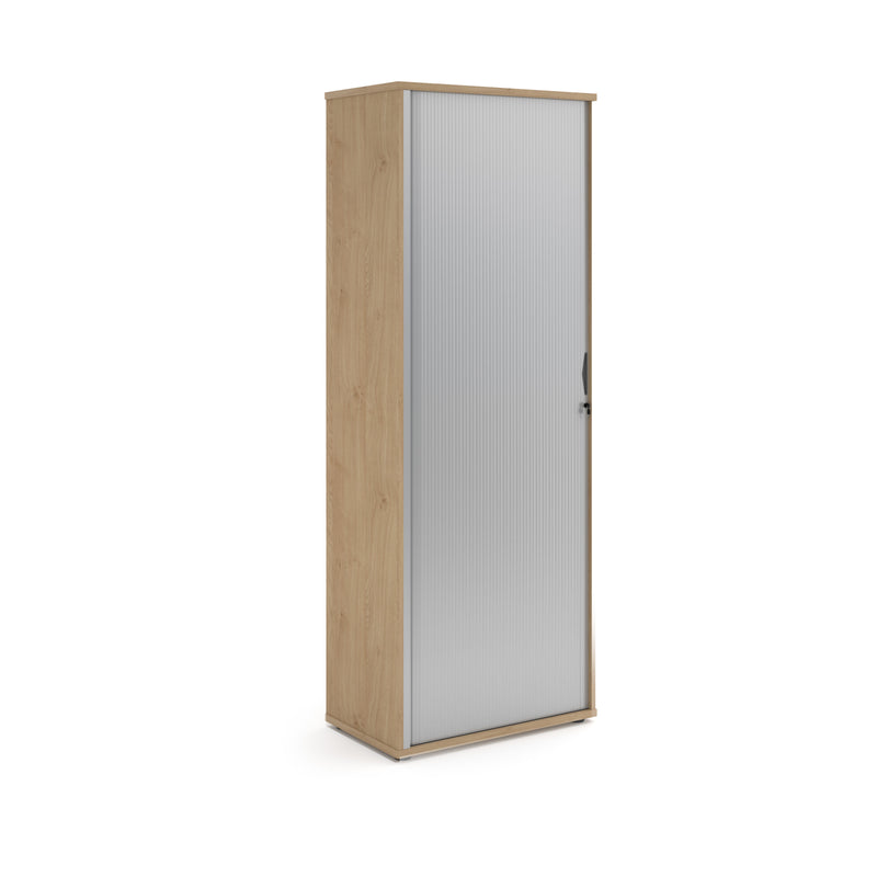 Universal Single Door Tambour Cupboard - Kendal Oak
