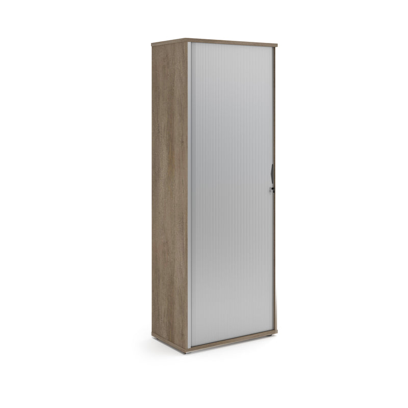 Universal Single Door Tambour Cupboard - Nebraska Oak