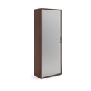 Universal Single Door Tambour Cupboard - Walnut - NWOF