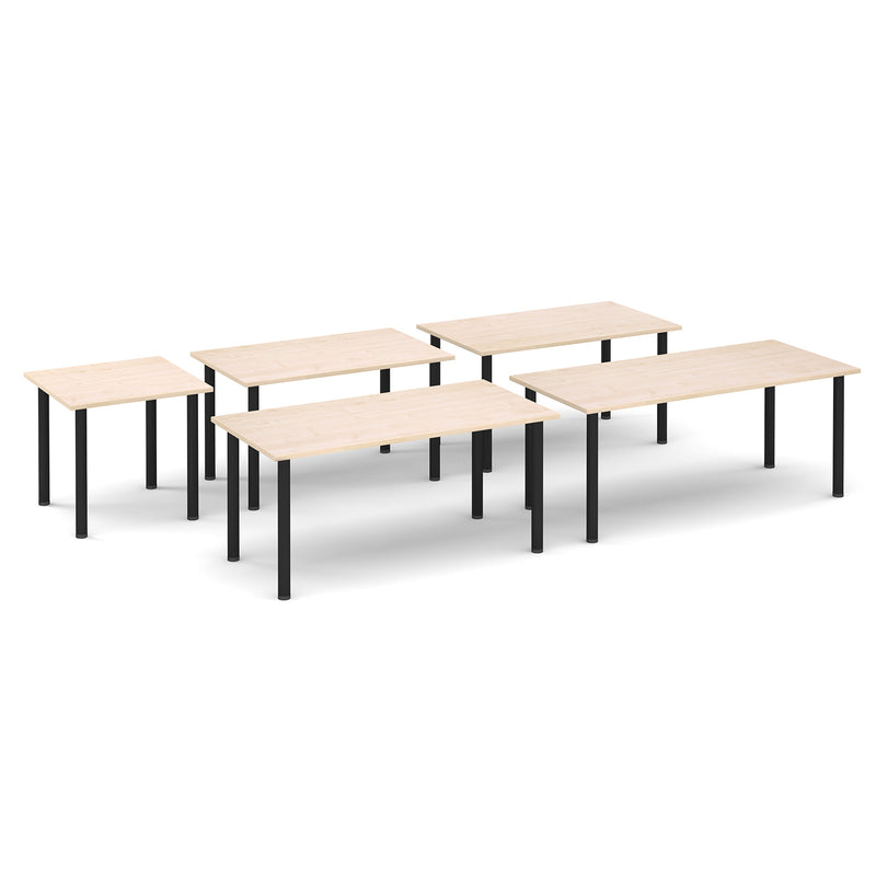 Semi Circular Radial Leg Meeting Table - Oak - NWOF