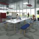 Saxon Worktable 1800x1200mm With High Level Tool Rail & Eclipse Power Module - NWOF