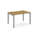 Connex Scalloped Single Desk - Oak - NWOF