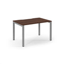 Connex Scalloped Single Desk - Walnut - NWOF