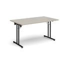 Rectangular Folding Leg Table With Straight Foot Rails - Light Grey - NWOF