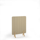 Stripe Acoustic Floor Standing Screen With Wooden Legs - NWOF