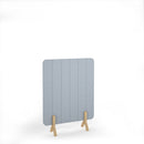 Stripe Acoustic Floor Standing Screen With Wooden Legs - NWOF
