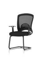 Spec Astro Mesh Cantilever Visitor Chair with ergonomic mesh seat and sleek metal frame for modern office seating.