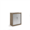 Systems Horizontal Tambour Door Cupboard - Nebraska Oak - NWOF
