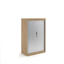 Systems Horizontal Tambour Door Cupboard - Kendal Oak - NWOF