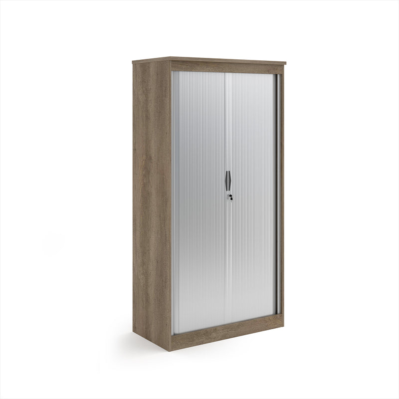 Systems Horizontal Tambour Door Cupboard - Nebraska Oak