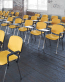 Taurus Meeting Room Chair With Black Frame & Writing Tablet - NWOF