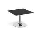 Trumpet Base Square Extension Table - Black - NWOF