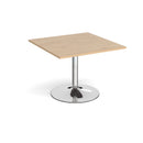 Trumpet Base Square Extension Table - Kendal Oak - NWOF